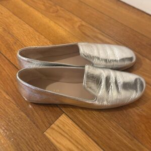 Stuart Weitzman silver shoes size 8